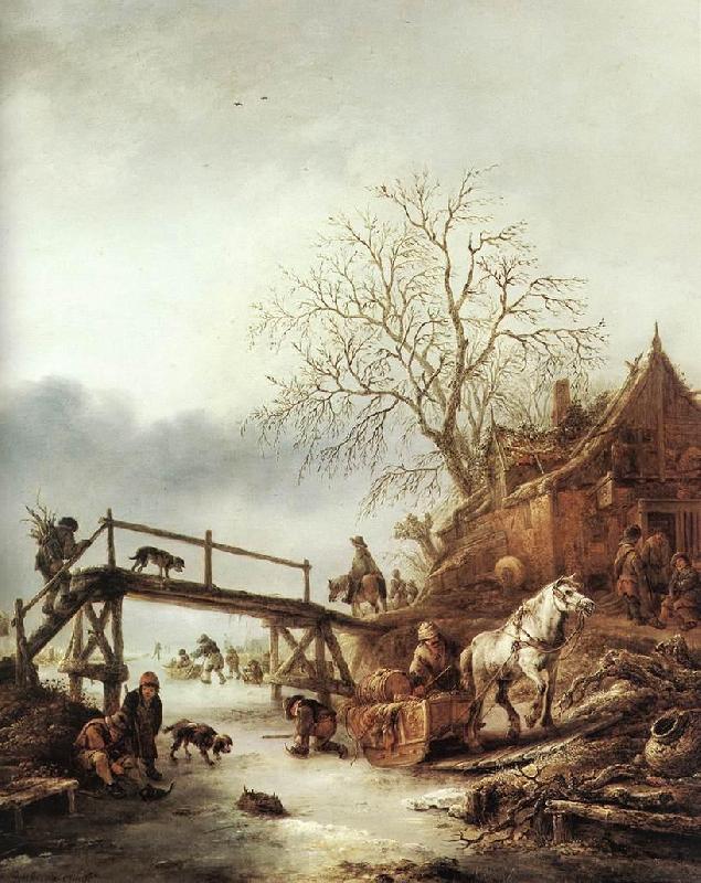 OSTADE, Isaack van A Winter Scene  ag